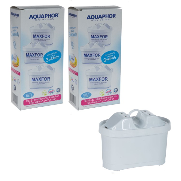 6x WKŁAD FILTR AQUAPHOR MAXFOR BRITA MAXTRA UNIMAX