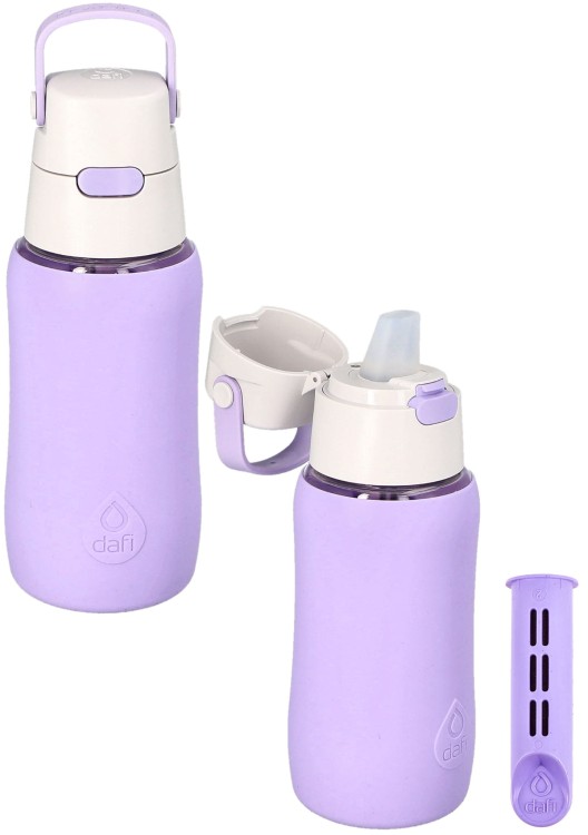 Butelka filtrująca Dafi SOLID 0,5 l LAWENDA SiliconeFit + filtr