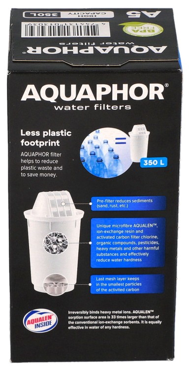 Filtr wkład filtrujący od dzbanka Aquaphor A5 350 l opakowanie widok 2