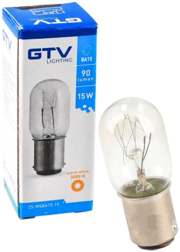 Żarówka GTV Lighting do maszyny do szycia Łucznik BA15D 15W wciskana