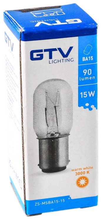 Żarówka GTV Lighting do maszyny do szycia Łucznik BA15D 15W wciskana pudełko