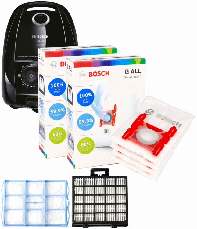 Worki do odkurzacza Bosch G ALL 8 szt + zestaw filtrów do GL-30 miniatura