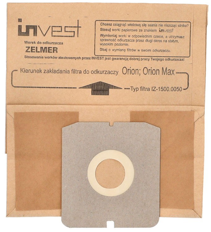 Worek Invest IZ-1500.0055 do odkurzacza Zelmer 1600 Orion Syrius Twist  Twister