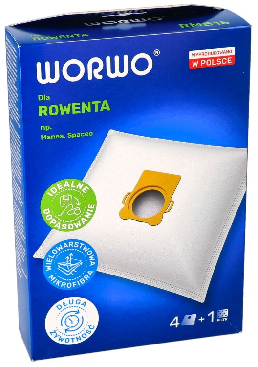 Worki do odkurzacza Rowenta Silence Force 12 szt RMB15K