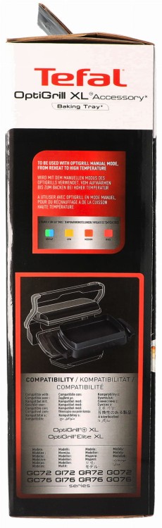 Płyta wymienna do grilla OptiGrill XL Tefal XA727810 pudełko przód bok