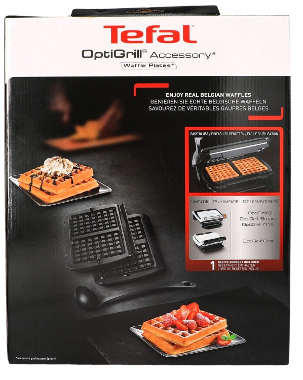 Płyty do gofrów OptiGrill Tefal XA723812 / XA724810 2 szt + chochla oryginał pudełko przód 2