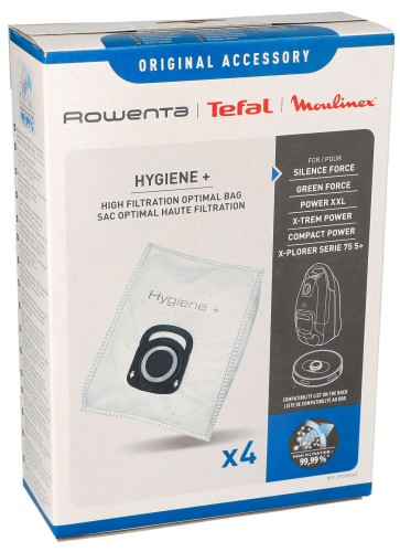 Worki do odkurzacza Rowenta Tefal Hygiene+ ZR200540 pudełko przód