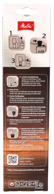 Lanca do mleka Melitta do ekspresu Melitta Nivona pudełko tył