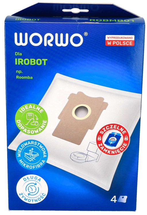 Worki do odkurzacza iRobot Roomba i3+ i4+ i7+ j7+ ROBMB01K pudełko przód