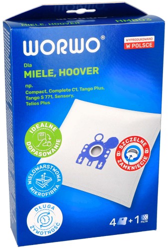 Worki do odkurzacza Hoover Miele C1 C2 C3 GN 24 pudełko przód 1