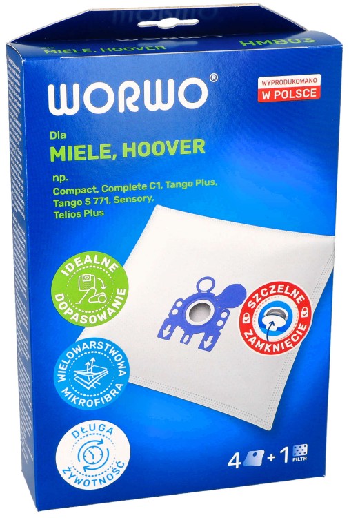 Worki do odkurzacza Hoover Miele C1 C2 C3 GN 24 pudełko przód 1