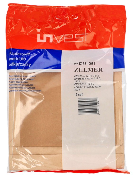 WORKI ZELMER 321 322 323 ELF ELF 2 FLIP 20 SZTUK - OPAKOWANIE