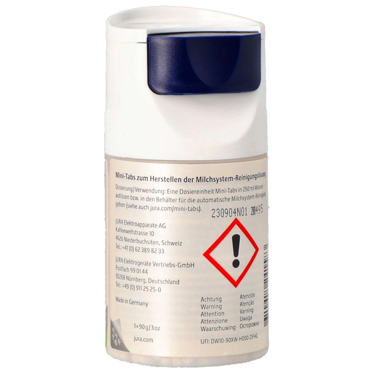 Środek do czyszczenia systemu mleka JURA mini tabletki 90g 24158 - przycisk górny