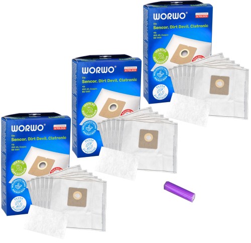 Worki do odkurzacza ETA MPM EMB419K 18 szt + 3 filtry + zapach