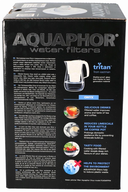 Dzbanek Aquaphor Onyx biały 4,2 L - pudełko tył