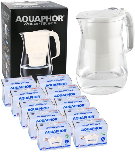 Dzbanek Aquaphor Onyx biały 4,2 L + 10 filtrów