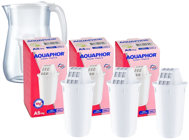 3 x filtr wkład filtrujący od dzbanka Aquaphor A5 Mg magnezowy