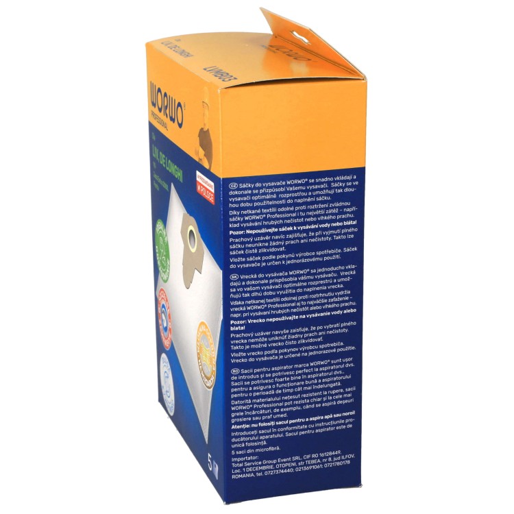 Worki do odkurzacza Liv Jazz 20 Einhel Worwo LVMB03K 5szt opakowanie widok 3
