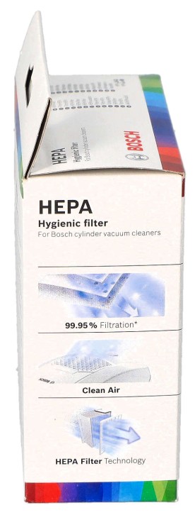 Filtr hepa Bosch BBZ156hf pudełko bok 2
