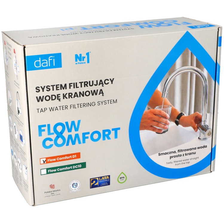 System filtrujący do wody Dafi Flow Comfort D-1 opakowanie widok 2