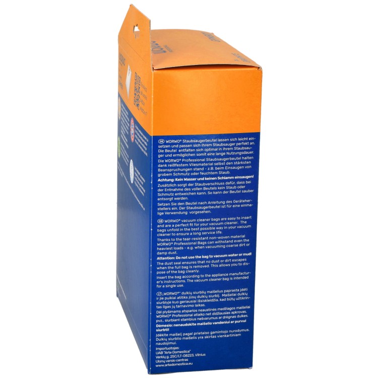 worki odkurzacza GRAPHITE 59G607 Worwo GPMB01 3 sztuki - bok opakowania, widok1