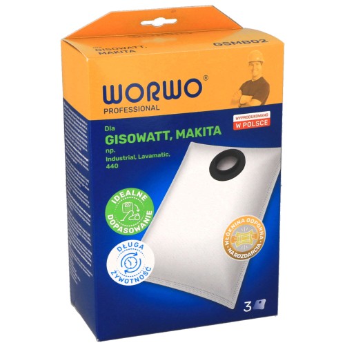 WORKI ODKURZACZA MAKITA 440 448 GISOWATT GSMB02 - pudełko przód