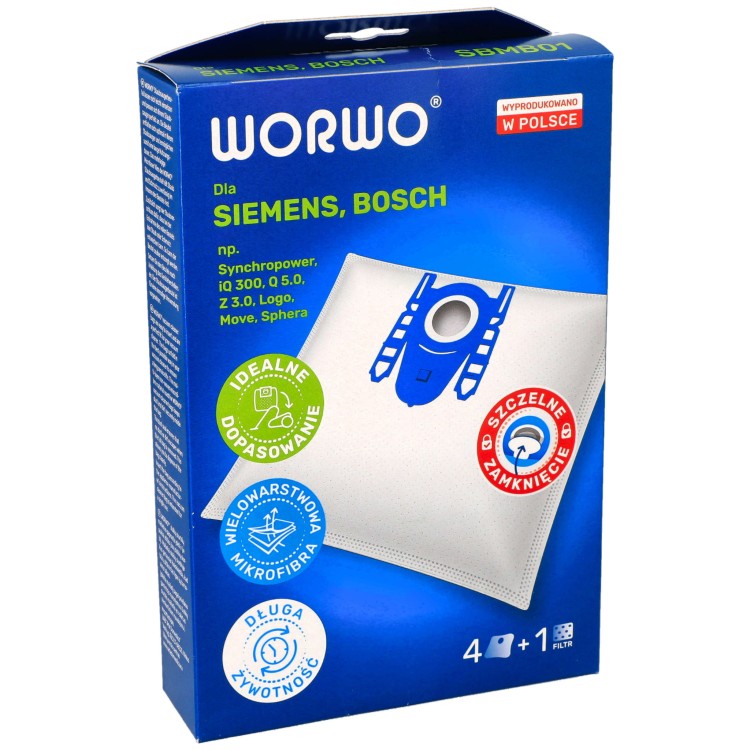 WORKI DO ODKURZACZA BOSCH SIEMENS TYP G H SBMB01K opakowanie widok przód