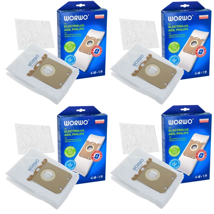 WORKI ODKURZACZ ELECTROLUX E201B FC8022 S-BAG ELMB01K 16 SZT