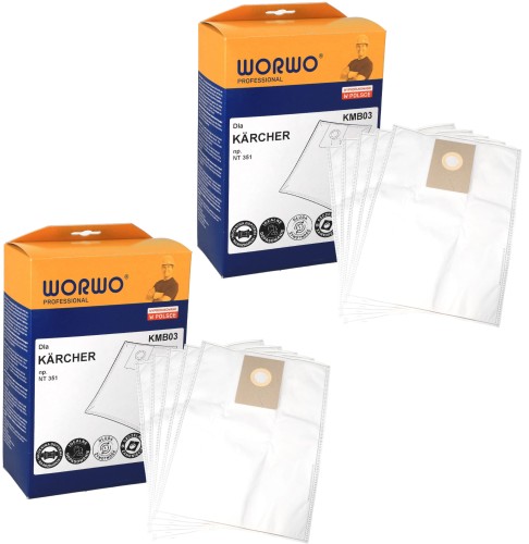 Worki do odkurzacza Karcher 6.906-101 NT351 KMB03K 10 szt
