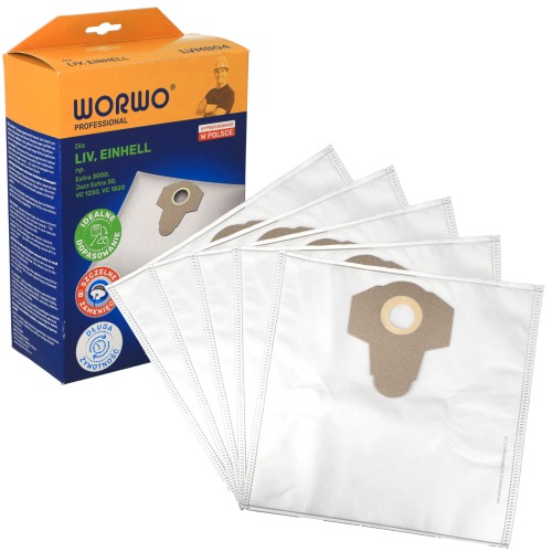 Worki do odkurzacza Parkside PNTS 1300 1400 1500 LVMB04K