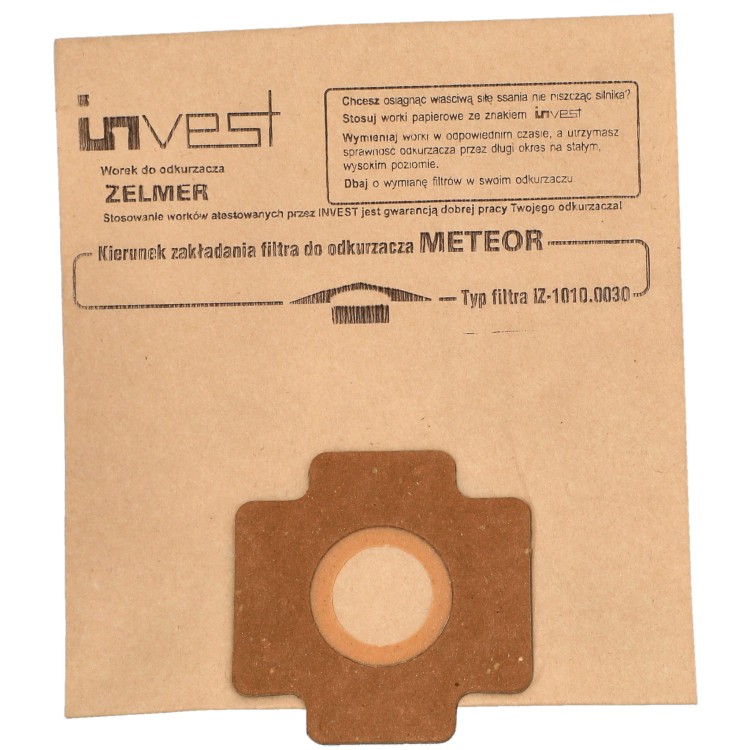 Worki do odkurzacza Zelmer Meteor Admiral Compact 1010 - worki bez opakowania