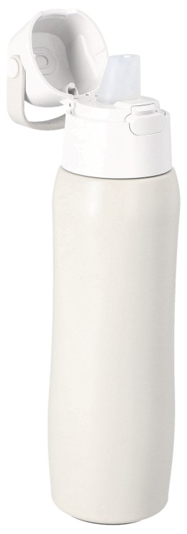 Butelka termiczna Bidon z filtrem Dafi Solid Steel Cold Perłowa 800 ml - butelka otwarta bok