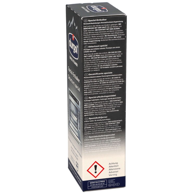 Odkamieniacz Durgol do piekarników parowych Electrolux Samsung 500ml - opakowanie bok2.jpg