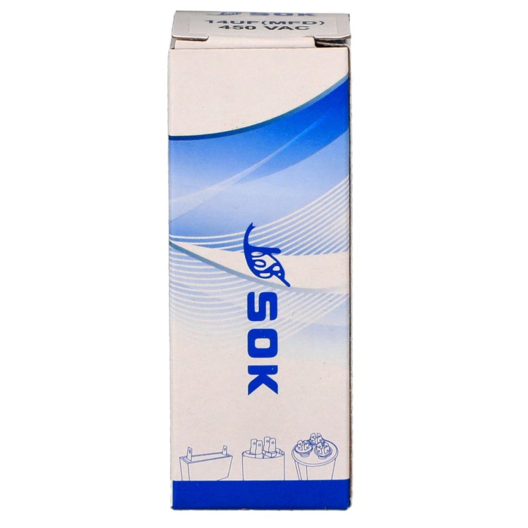 Kondensator rozruchowy do silnika 14uF 450V CBB60 - pudełko