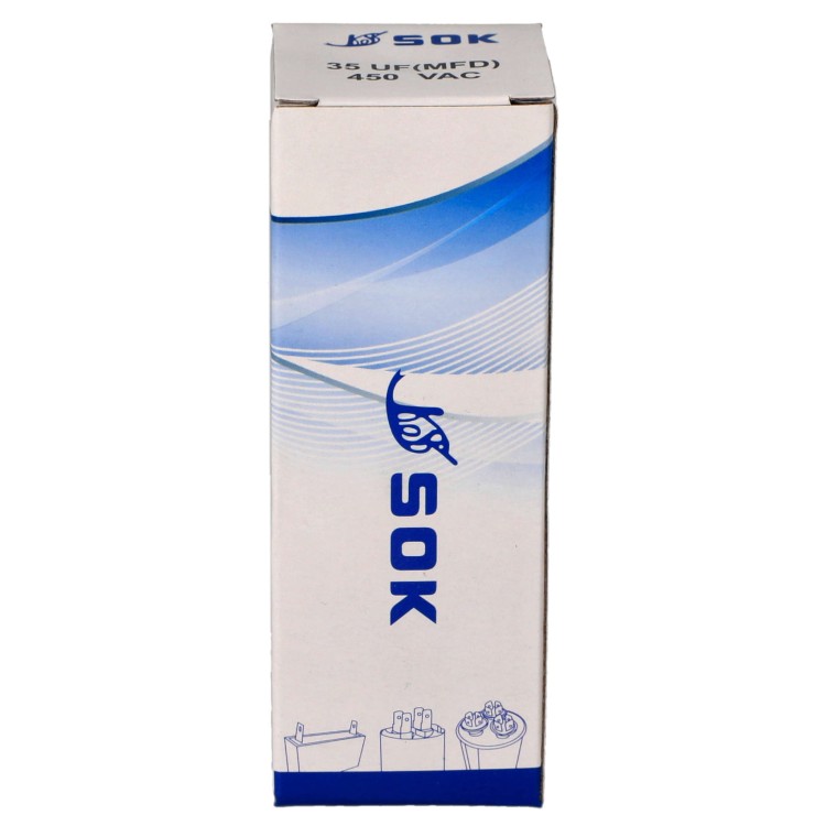 Kondensator rozruchowy do silnika 35uF 450V CBB60 - pudełko