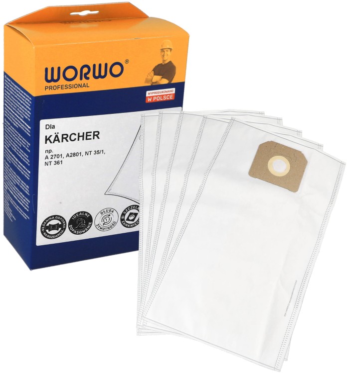 Worki do odkurzacza Karcher 6.904-210 NT361A KMB04K MV6