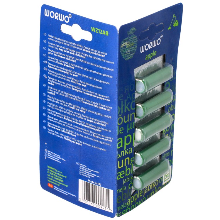 Zapach wkładka zapachowa pałeczka do odkurzacza worka - Jabłkowy Apple - bok