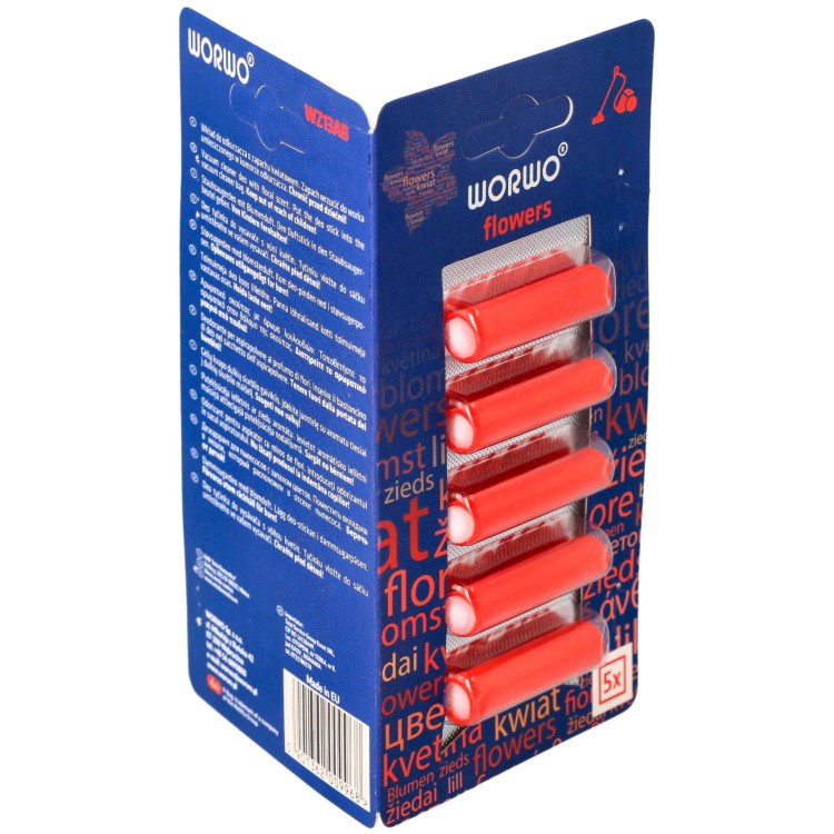 Zapach do odkurzacza Worwo WZ13AB wkłady 5 szt kwiatowe uniwersalne - bok