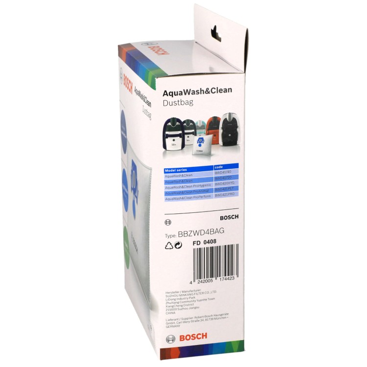Worki Bosch AquaWash &amp; Clean BBZWD4BAG - pudełko bok