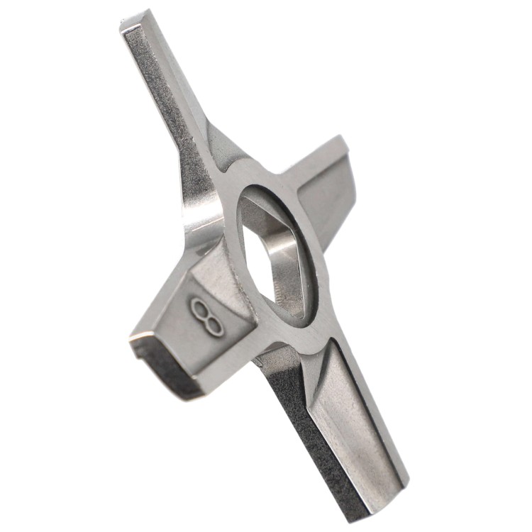 Nożyk stal nierdzewna dwustronny nr 8 do maszynki do mielenia Zelmer - bok