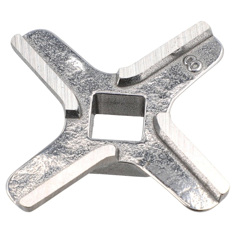 Nożyk stal nierdzewna jednostronny nr 8 do maszynki do mielenia Zelmer - spód