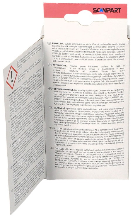 Odkamieniacz do żelazka parowych Scanpart 6x14 ml - instrukcja
