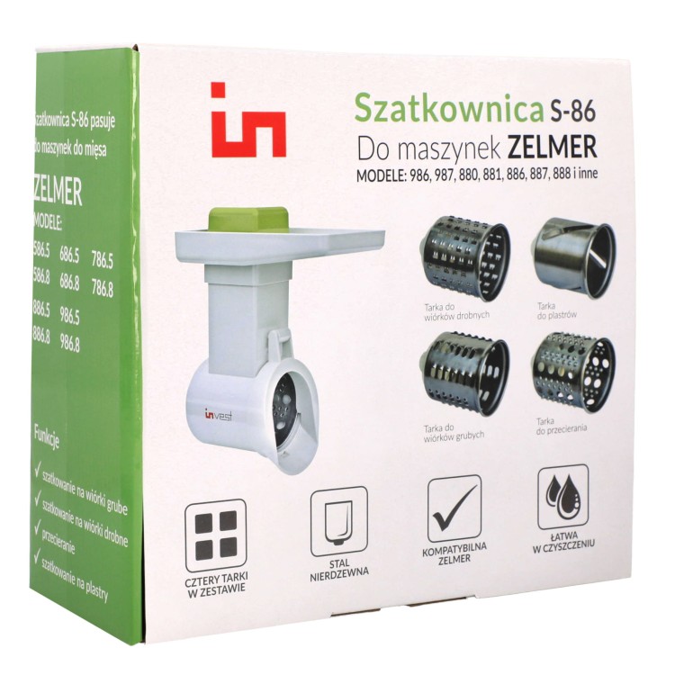 Szatkownica do maszynki do mielenia Zelmer Diana 586 686 886 986 - pudełko bok