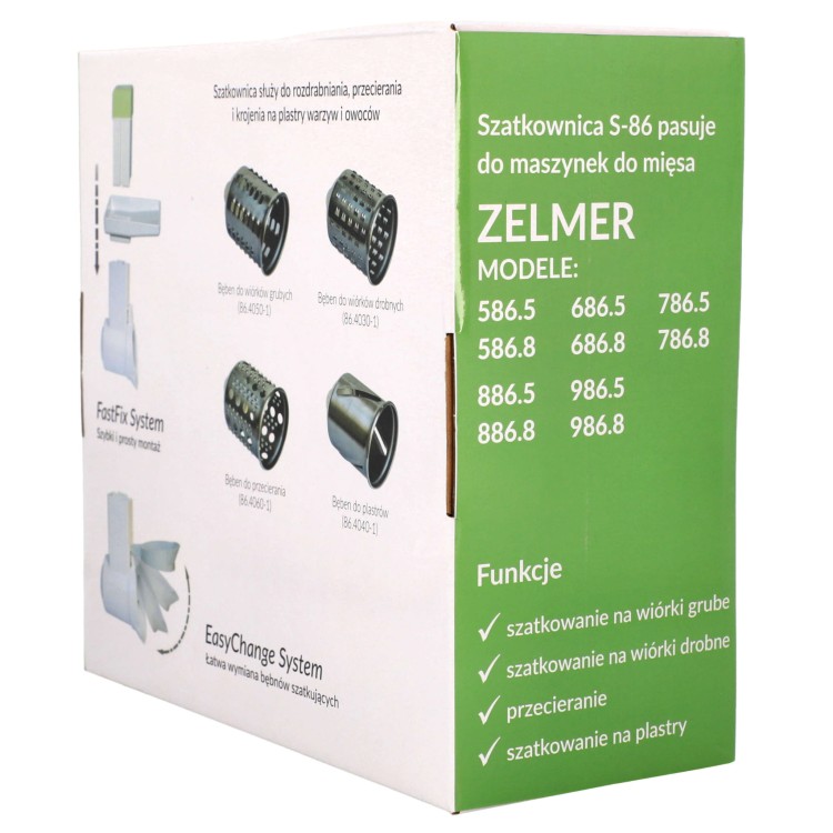 Szatkownica do maszynki do mielenia Zelmer Diana 586 686 886 986 - pudełko bok2