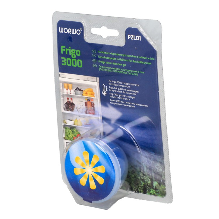 Żelowy pochłaniacz zapachów do lodówki Worwo PZL01 neutralny zapach - bok2