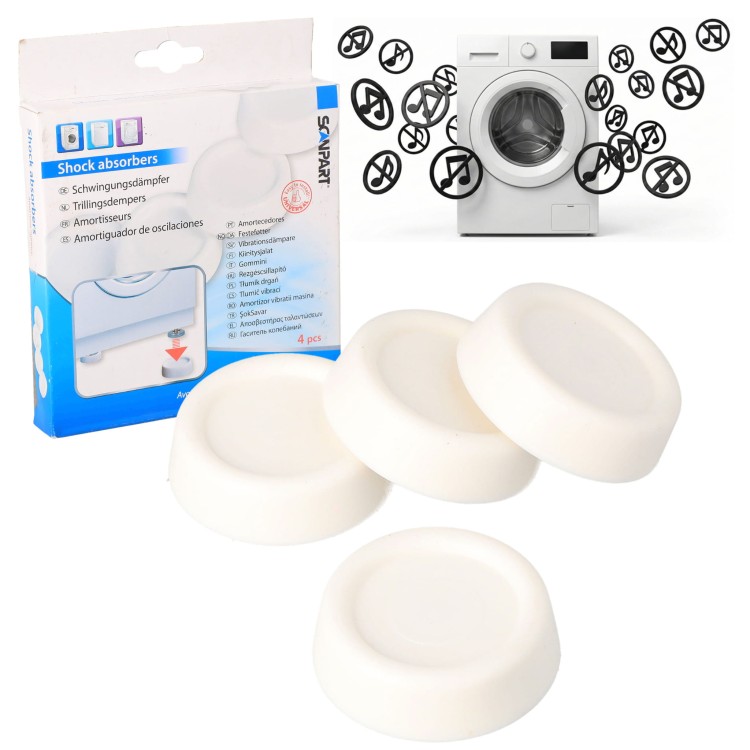 Podkładki antywibracyjne amortyzatory pod pralkę 4 szt. wygłuszające