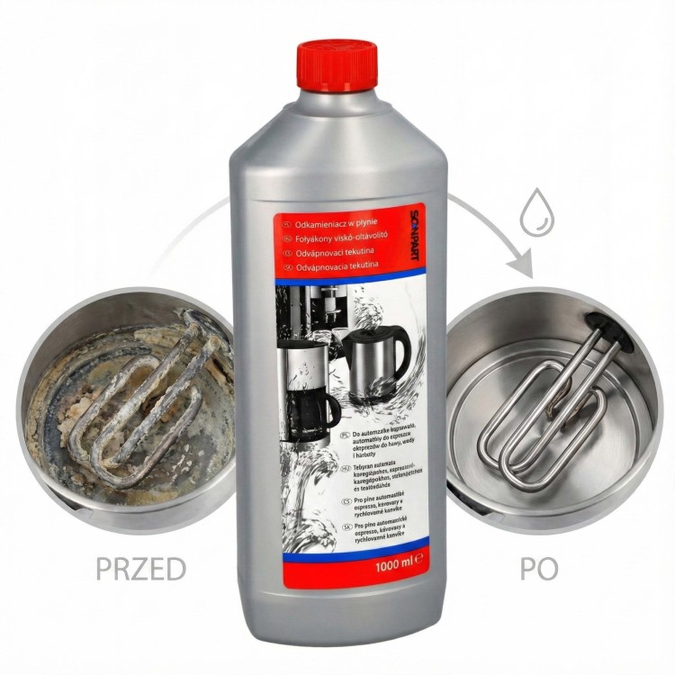 Odkamieniacz ScanPart do ekspresu Saeco Bosch Delonghi Krups 1000 ml - usuwa kamień
