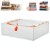 Ikea Parkla pojemnik organizer torba na ubrania pościel koce 55x49x19 cm