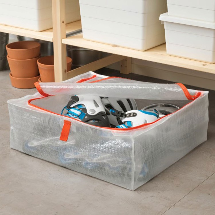Ikea Parkla pojemnik organizer torba na ubrania pościel koce 55x49x19 cm - widok7