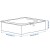 Ikea Parkla pojemnik organizer torba na ubrania pościel koce 55x49x19 cm - wymiary